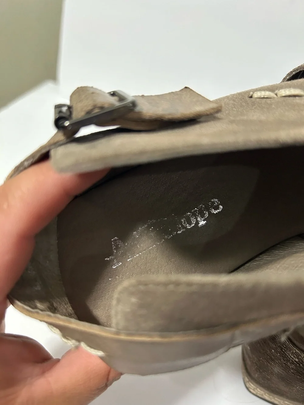 Antelope Kallie Suede Platform Wedge Clog Size 38 US 8 Boho